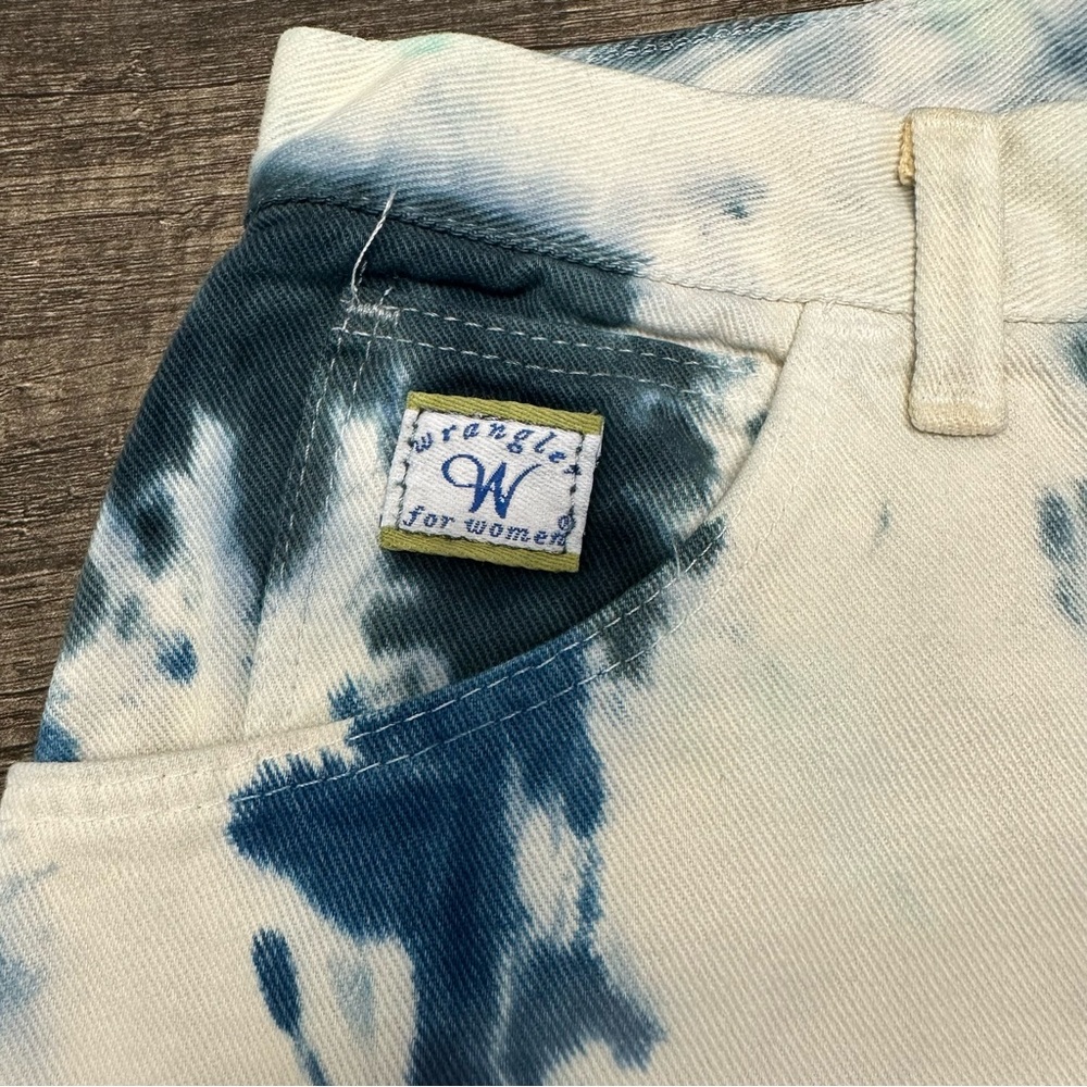 Y2K High Rise 100% Cotton Wrangler Tie-Dye Mom Jeans (1052) - Picture 2 of 12